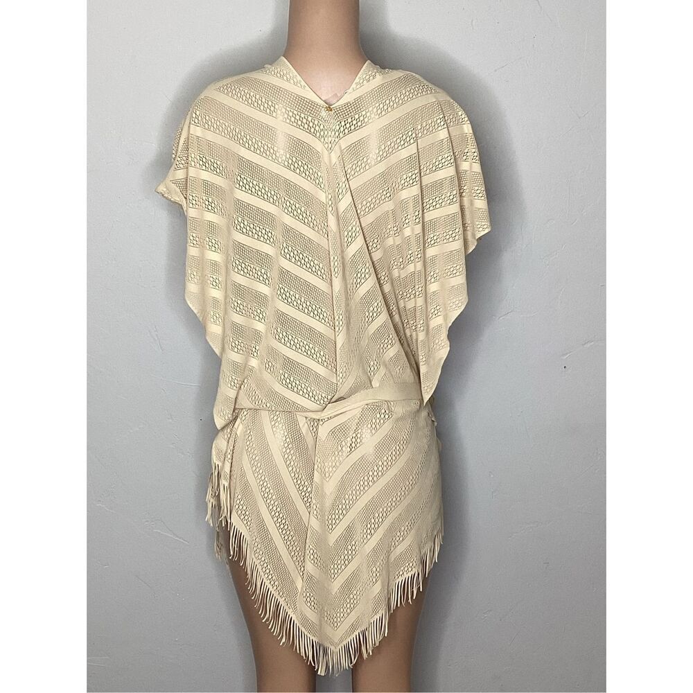 New. PQ golden tan poncho cover-up. One size. Retails $134 - Picture 7 of 9